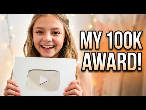 The day she was got the Silver Award for hitting 100k Subscribers